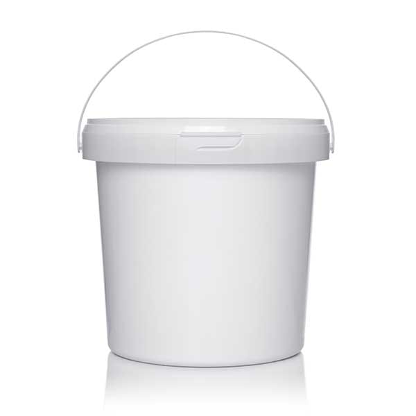 Blank white pail